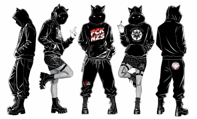 [RED CAT SQUAD]_Signature Sticker-NEU_(Cat(s)hood-0)_[Opt.3 (ALLx5-OHNE Typo)]-COMP
